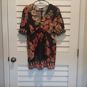 Anthropologie Floral Romper